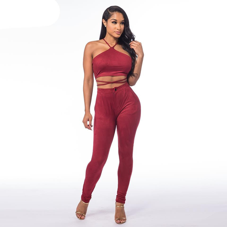 Rompers for Women Two Pieces Outfits Sleeveless Bodycon Body Suit Long Jumpsuit Fall Fashion Pockets Overalls