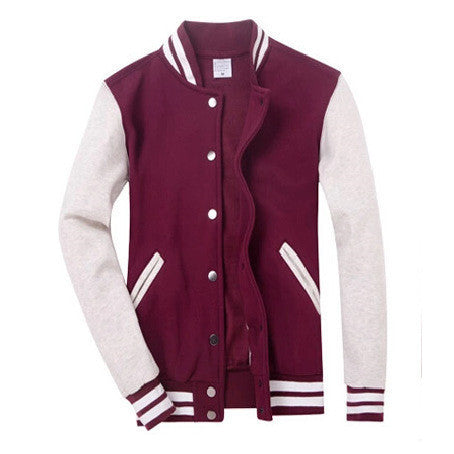 Online discount shop Australia - Baseball Jacket Men Sweatshirt College Sportswear Jackets Casual Slim Fit Jacket Mens Clothing 10 Colors