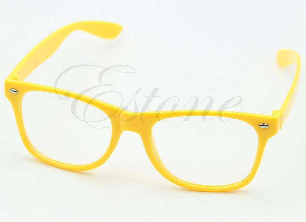 Online discount shop Australia - Fashion Glasses Cool Unisex Clear Lens Nerd Geek Glasses Eyewear For Men Women