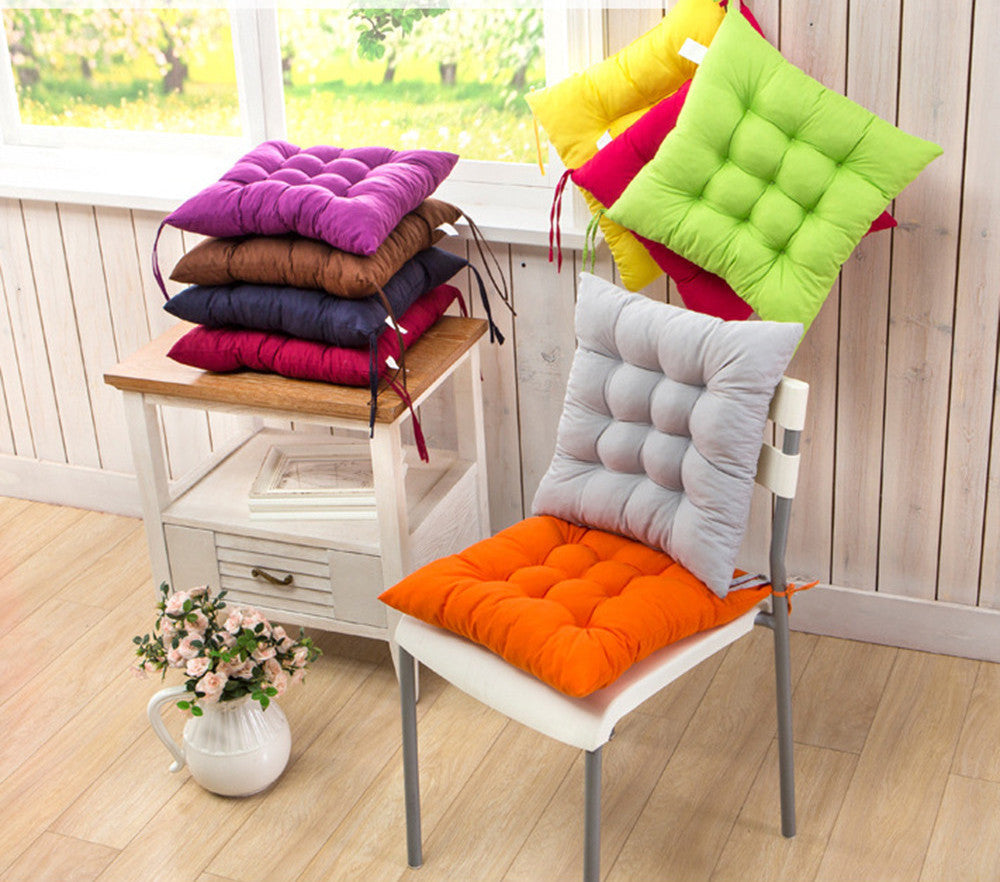 Online discount shop Australia - 11 Colors Solid Cushion Mat Cotton Chair Seat Pads With Cord 40*40CM For Patio Home Car Sofa Office Tatami Decoration