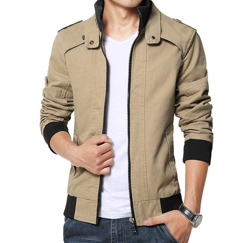 fashion male casual jacket solid fall mens jackets and coats men's jacket plus size 3XL 4XL 5XL