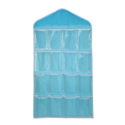 Online discount shop Australia - 16 Grid Underwear Bras Socks Ties Shoes Storage Bag Clothing Organizer Box Hanging Bags