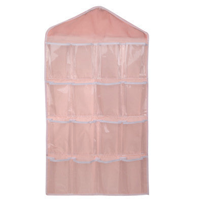 Online discount shop Australia - 16 Grid Underwear Bras Socks Ties Shoes Storage Bag Clothing Organizer Box Hanging Bags