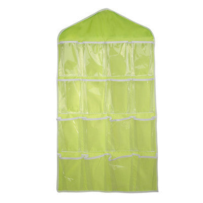 Online discount shop Australia - 16 Grid Underwear Bras Socks Ties Shoes Storage Bag Clothing Organizer Box Hanging Bags