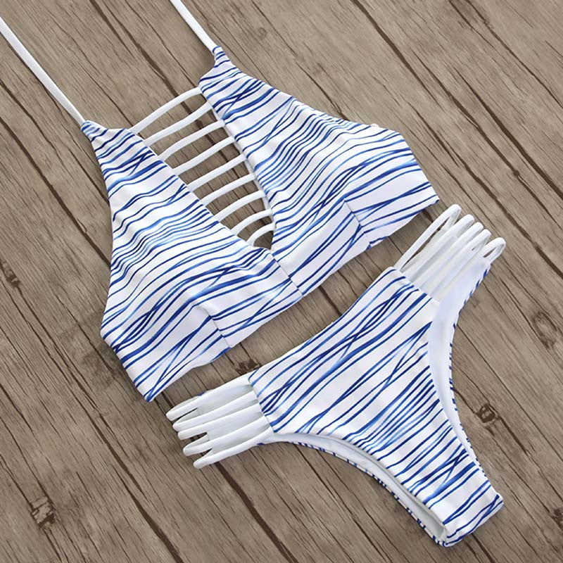 Online discount shop Australia - Bikinis Women Push Up Women Sexy Print Bikini Set Beach Bathing Suits Biquini