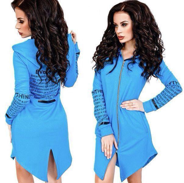 Women Hoodies sweatshirts letter long-sleeved hooded Plus Size Sportswear