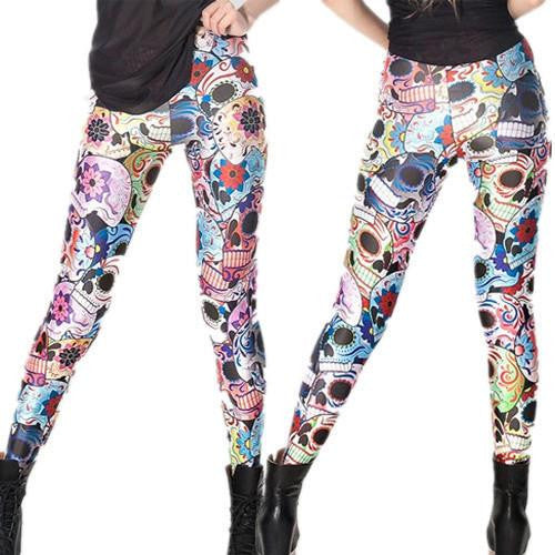 X-053 Pirate Punk Leggings Fitness Pants Digital Printing ADVENTURE TIME Attack Of The Unicorn Leggings For Women Casual