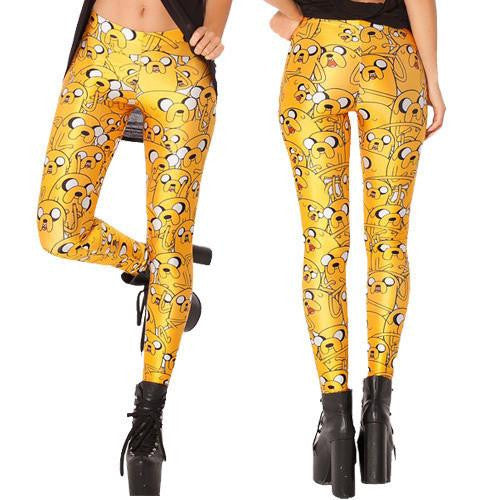 X-053 Pirate Punk Leggings Fitness Pants Digital Printing ADVENTURE TIME Attack Of The Unicorn Leggings For Women Casual