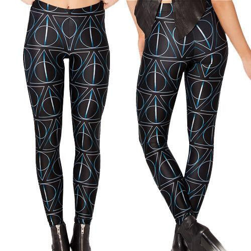 X-053 Pirate Punk Leggings Fitness Pants Digital Printing ADVENTURE TIME Attack Of The Unicorn Leggings For Women Casual