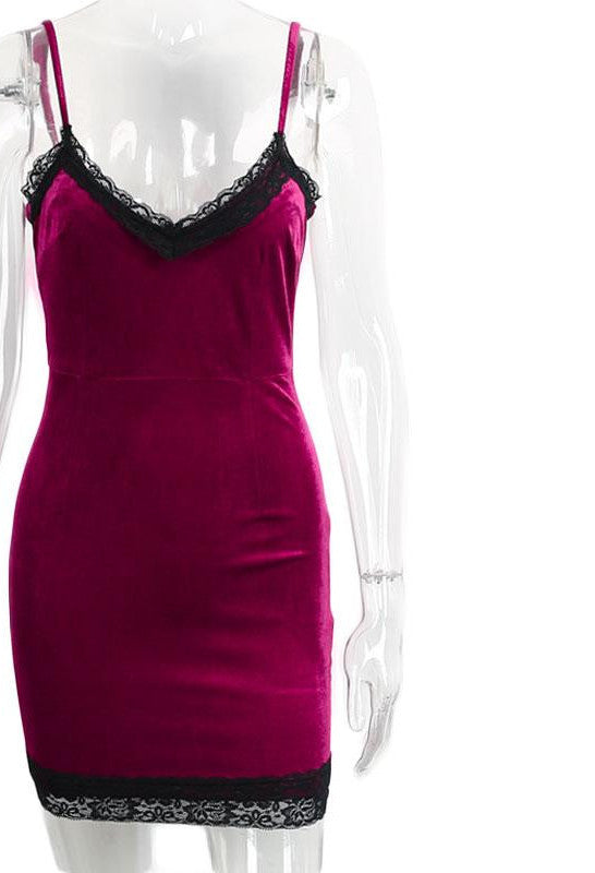 velvet short dress women Autumn winter gray pencil bodycon dress Elegant crochet slip mini red dress vestidos