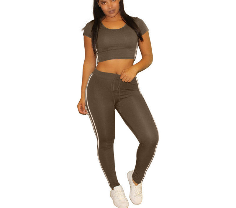 Casual Jumpsuit Romper 2 piece set Outfits Round Neck Hooded Bodycon Short Sleeve Jumpsuits Playsuit Wear