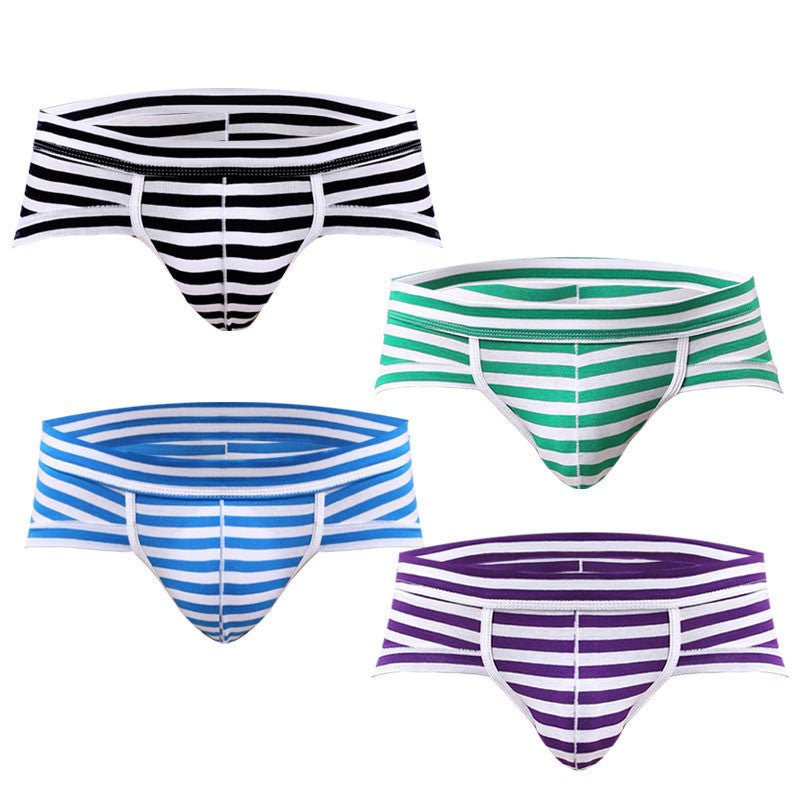 Online discount shop Australia - 4 Pcs/lot Male Underwear Cotton Men Briefs Underwear Sexy Striped Men Briefs Shorts Men Underpants Underwear Briefs Men