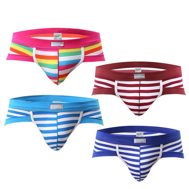Online discount shop Australia - 4 Pcs/lot Male Underwear Cotton Men Briefs Underwear Sexy Striped Men Briefs Shorts Men Underpants Underwear Briefs Men
