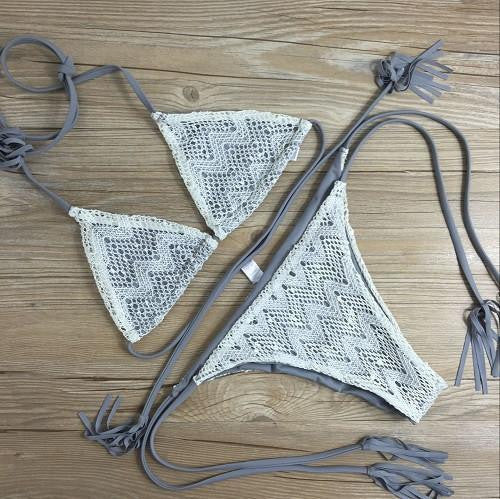 Bikini Set Woman Swimsuit Bandage Swimwear Soft Swimsuits Bathing Suit Crochet Bikinis B060