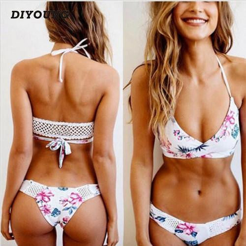 Bikini Set Woman Swimsuit Bandage Swimwear Soft Swimsuits Bathing Suit Crochet Bikinis B060