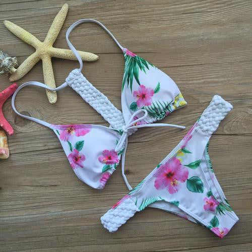 Bikini Set Woman Swimsuit Bandage Swimwear Soft Swimsuits Bathing Suit Crochet Bikinis B060