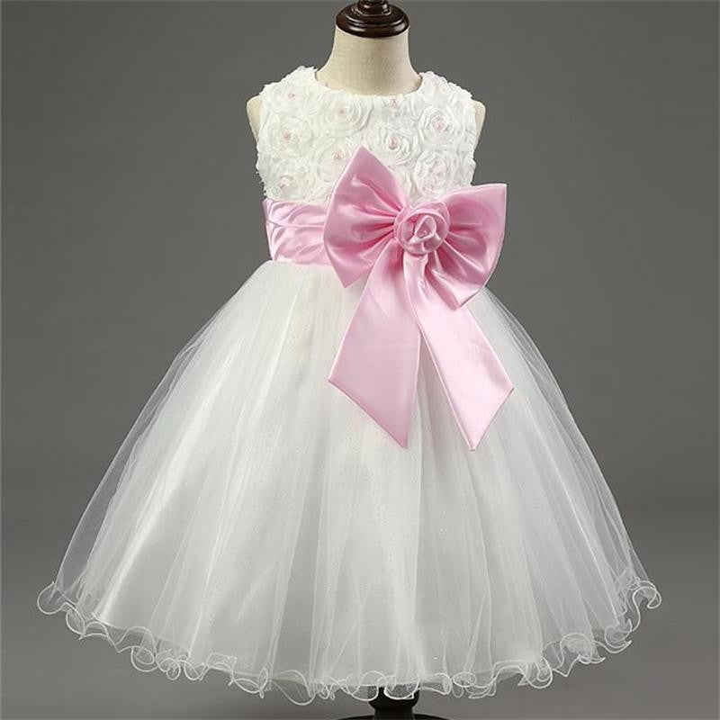 Online discount shop Australia - Flower girl dresses for wedding pageant white first holy lace communion dress for girls toddler junior child bridesmaid dress