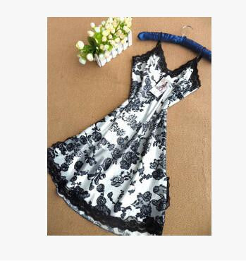 sexy night dress women silk slips ladies lace slip sleepwear