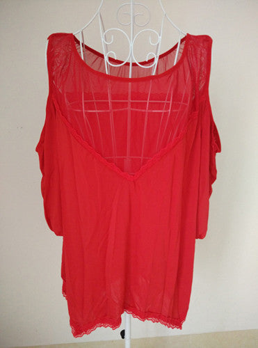 Online discount shop Australia - Big Promotion Plus XL XXL 3XL 4XL Ladies Lace Slips Soft Loose Mesh Sleepwear Half Transparent Lingerie Nightdress High Quality