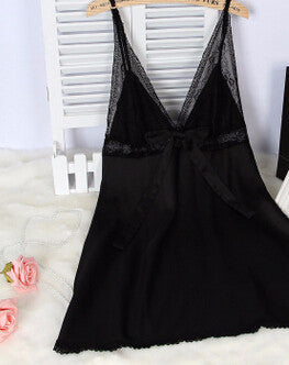 deep V-neck sleepwear HOT women Silk slips ladies full lace slips M-L-XL-XXL
