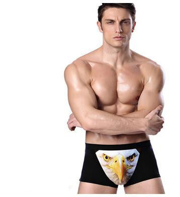 Online discount shop Australia - Cotton Wolf Underwear Men Boxer Cartoon 3D Panties Penis Pouch Male Underpants Sheer Men's Boxer Shorts Funny Boxershorts Brand