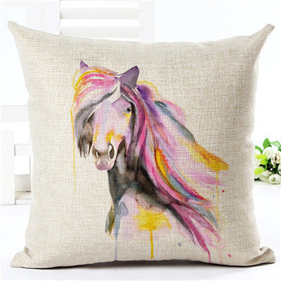 Online discount shop Australia - New Arrival Creative Cartoon Style Zebra Print Home Decor Cotton Linen Cushion Cover Seat Cushion