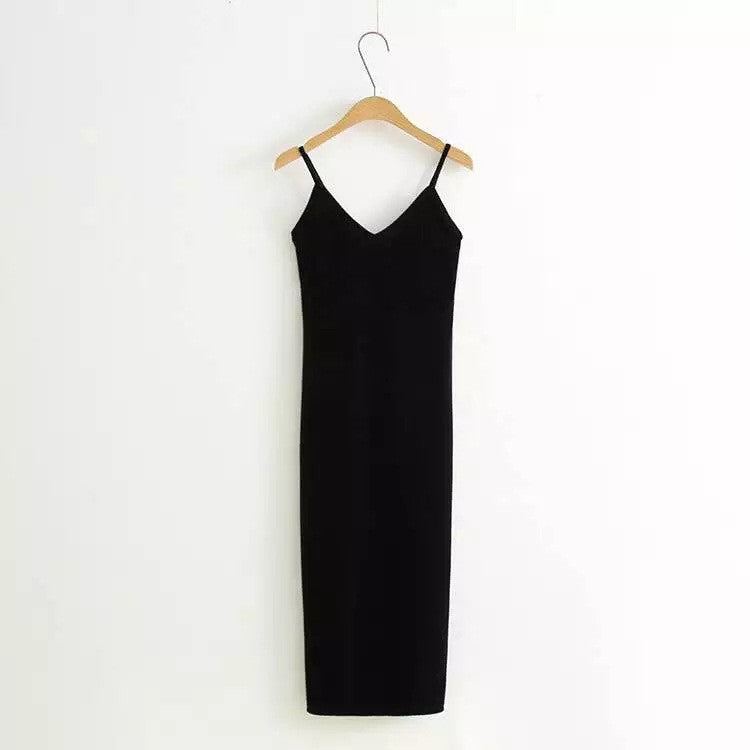 Online discount shop Australia - 2017 Women Spring Brief Style Velvet Slip Dress Side Vent Full Dress Suspender Strap Sexy One Piece Velvet Dress