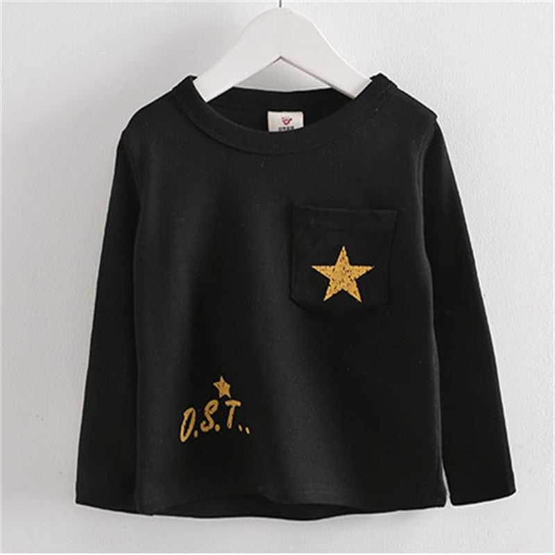 Online discount shop Australia - Cartoon star clothes costume kid clothes long sleeve t shirts girls boys' t-shirts