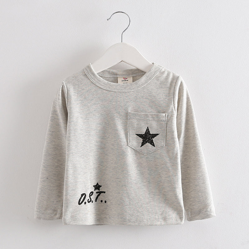 Online discount shop Australia - Cartoon star clothes costume kid clothes long sleeve t shirts girls boys' t-shirts