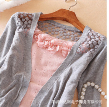 Online discount shop Australia - 21Color New Style  Fashion Jacket Girl Women's Lace Sweet Crochet Knit Blouse Cardigan Outerwear Coat