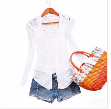 Online discount shop Australia - 21Color New Style  Fashion Jacket Girl Women's Lace Sweet Crochet Knit Blouse Cardigan Outerwear Coat