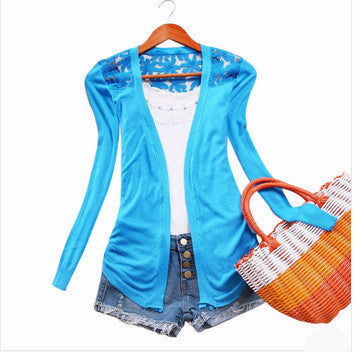 Online discount shop Australia - 21Color New Style  Fashion Jacket Girl Women's Lace Sweet Crochet Knit Blouse Cardigan Outerwear Coat