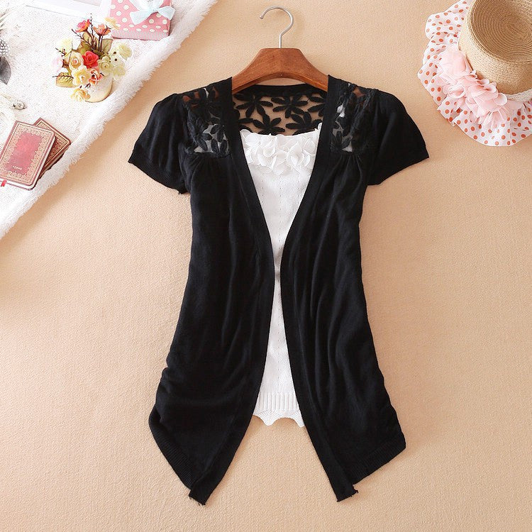 Online discount shop Australia - 21Color New Style  Fashion Jacket Girl Women's Lace Sweet Crochet Knit Blouse Cardigan Outerwear Coat