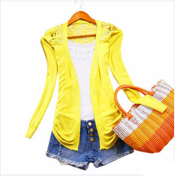 Online discount shop Australia - 21Color New Style  Fashion Jacket Girl Women's Lace Sweet Crochet Knit Blouse Cardigan Outerwear Coat