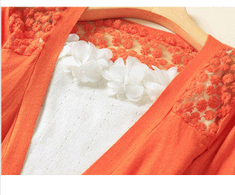 Online discount shop Australia - 21Color New Style  Fashion Jacket Girl Women's Lace Sweet Crochet Knit Blouse Cardigan Outerwear Coat