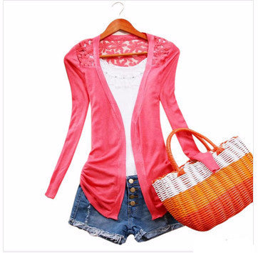 Online discount shop Australia - 21Color New Style  Fashion Jacket Girl Women's Lace Sweet Crochet Knit Blouse Cardigan Outerwear Coat
