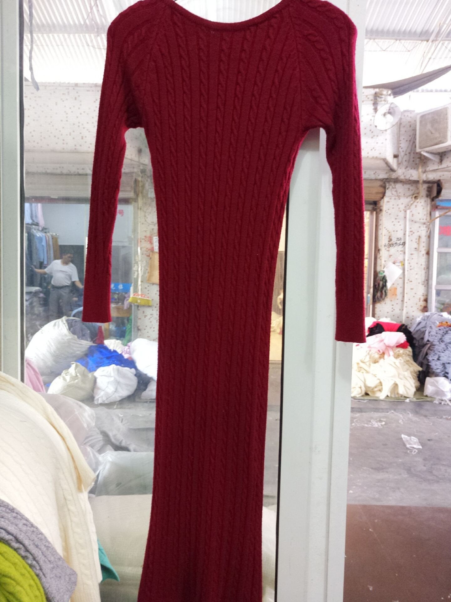 Twist Women long sweater Autumn Dress sexy slim Bodycon Dresses Elastic Skinny Split Brief Knitted Dress vestidos