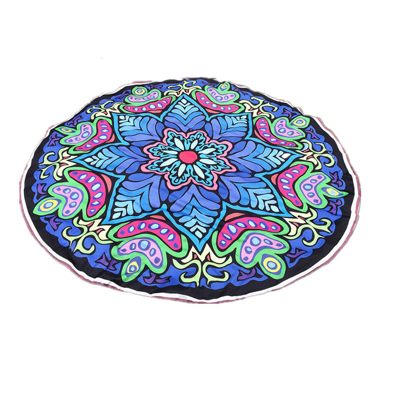Round Mandala Indian Hippie Boho Tapestry Beach Picnic Throw Towel Mat Blanket