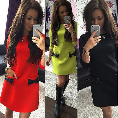 Fashion Arrivals Women Long Sleeve Tunic Sweatshirt Tops Bodycon Pullover Mini Dress Jumper Dress
