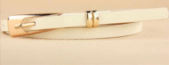 Online discount shop Australia - Fashion Skinny Neon Metal Buckle Brand Female Leather Thin Belt Woman Waistband Girdle Cummerbunds Waist Belts for Women ZL190