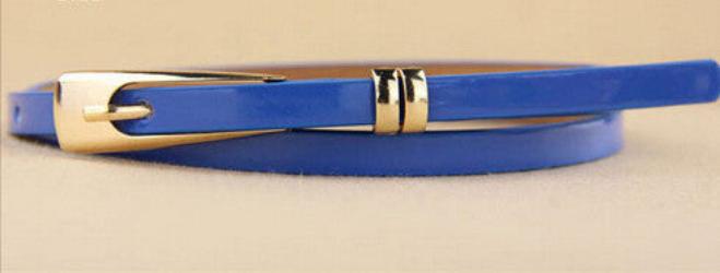 Online discount shop Australia - Fashion Skinny Neon Metal Buckle Brand Female Leather Thin Belt Woman Waistband Girdle Cummerbunds Waist Belts for Women ZL190