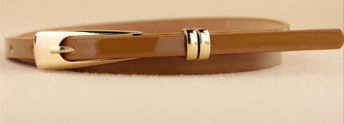 Online discount shop Australia - Fashion Skinny Neon Metal Buckle Brand Female Leather Thin Belt Woman Waistband Girdle Cummerbunds Waist Belts for Women ZL190