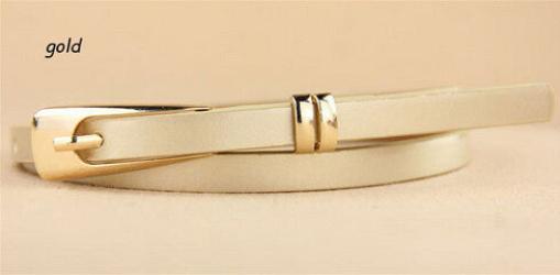 Online discount shop Australia - Fashion Skinny Neon Metal Buckle Brand Female Leather Thin Belt Woman Waistband Girdle Cummerbunds Waist Belts for Women ZL190