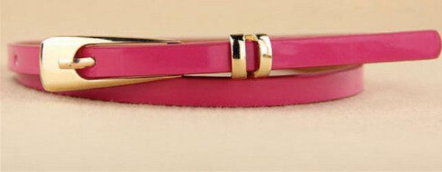 Online discount shop Australia - Fashion Skinny Neon Metal Buckle Brand Female Leather Thin Belt Woman Waistband Girdle Cummerbunds Waist Belts for Women ZL190