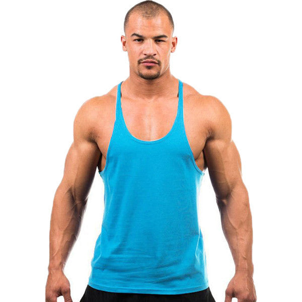 Online discount shop Australia - 7 Colors Men Active Casual Tops Tees Sleeveless O-Neck Tops Loose Black White Gray Tops New KH659468