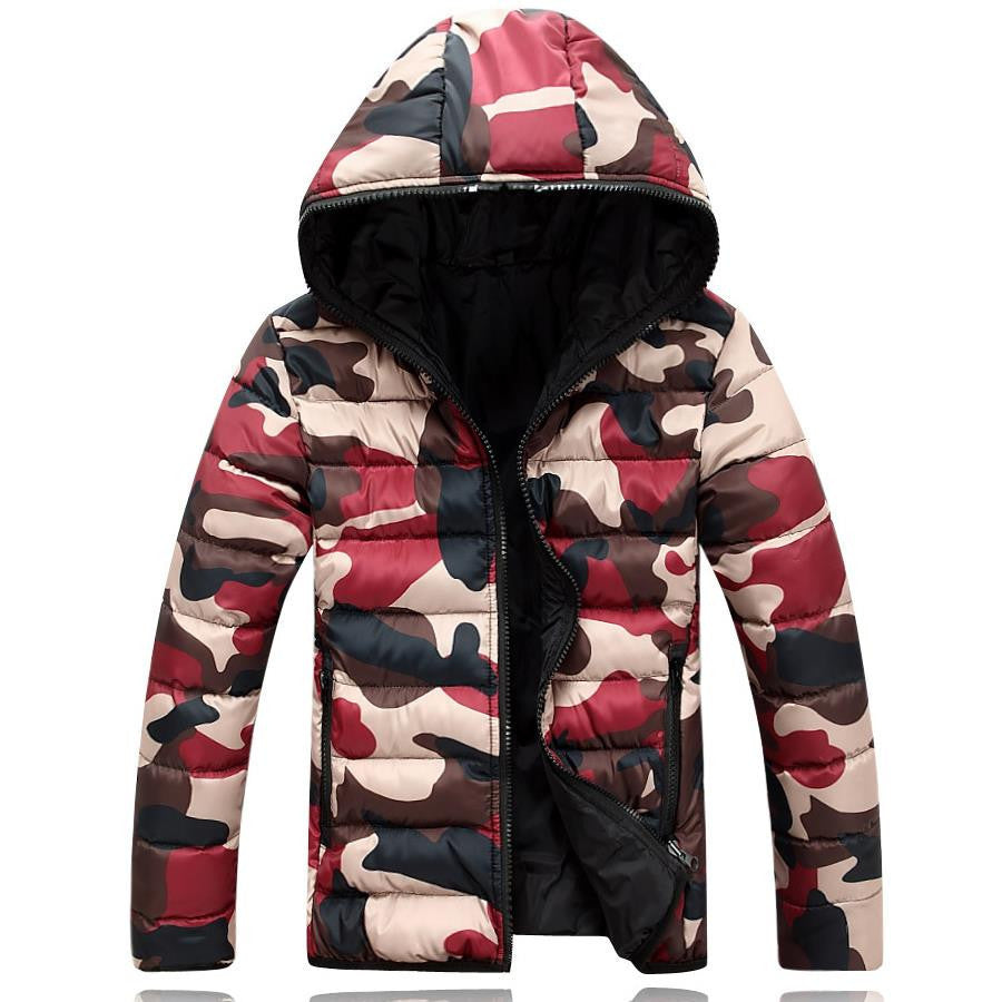Online discount shop Australia - brand men's clothing jacket with hoodies outwear Warm Coat Male Solid coat Men casual Warm Down Jacket