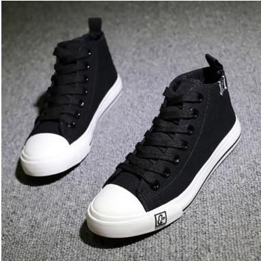 Women fashion all size casual canvas shoes lady leisure star printed flat shoes
