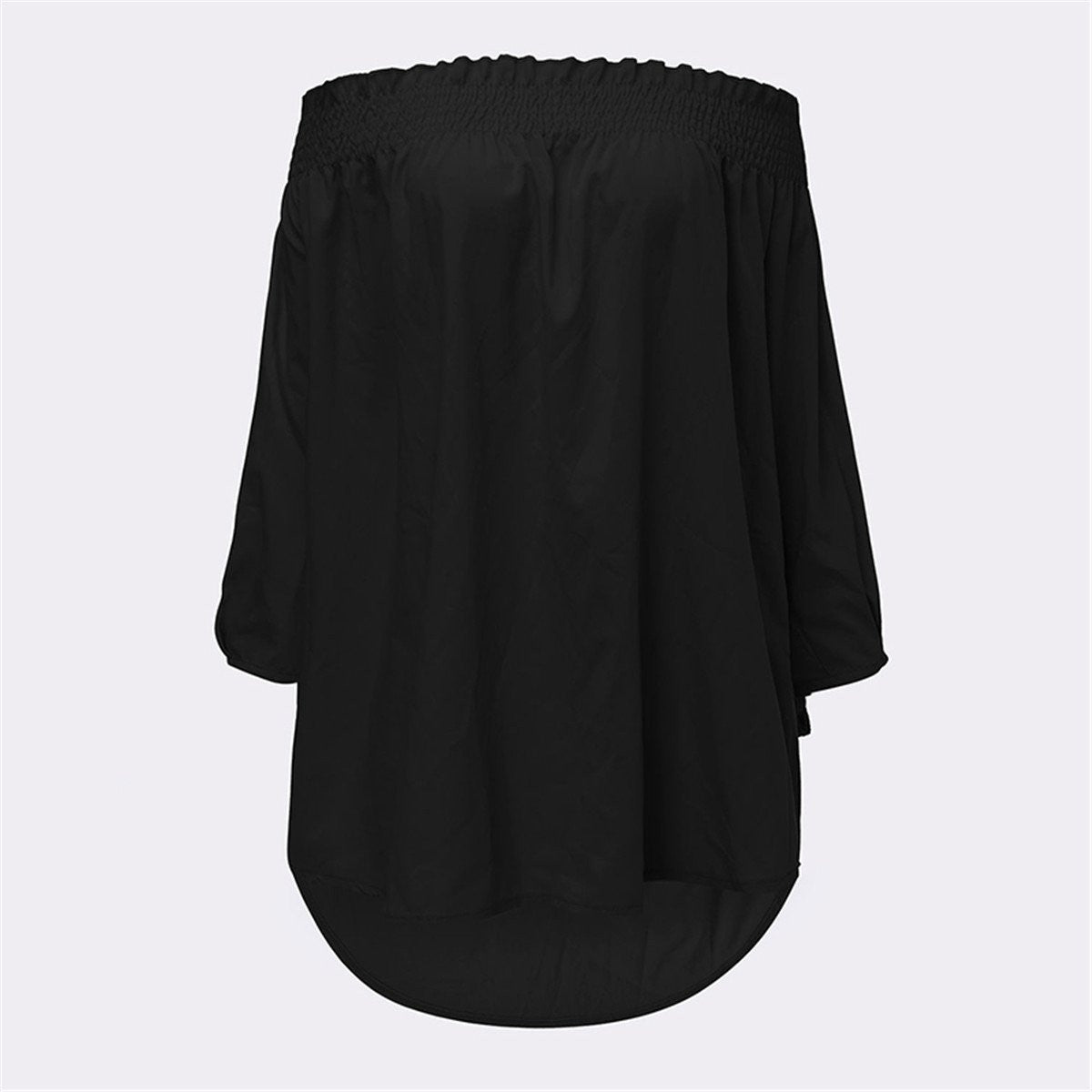 Women Off Shoulder Slash Neck Striped Casual Slim Bow Blouse Tops Plus Size Party Shirts