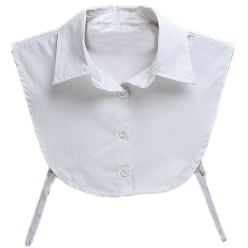 Online discount shop Australia - Fashion Women Lady Decor Fake Half Shirt Tops PeterPan Detachable Collar Unisex Tie Blouse