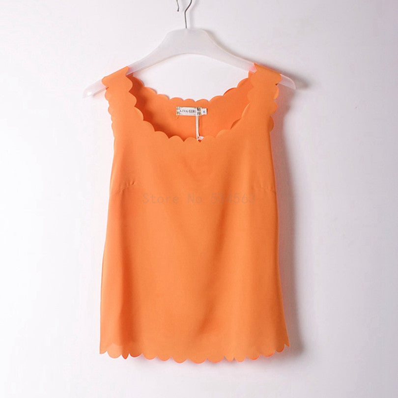 Online discount shop Australia - Fashion wave Neck   Plus Size Chiffon Shirt For Women'S Blouse Tops Office Shirts Blouses Clothes